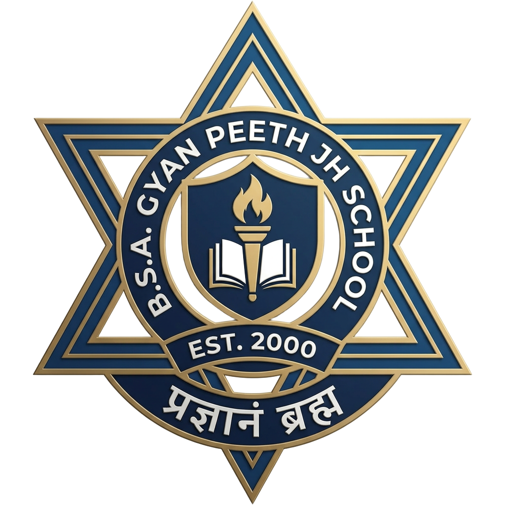 B.S.A. Gyan Peeth J.H. School crest